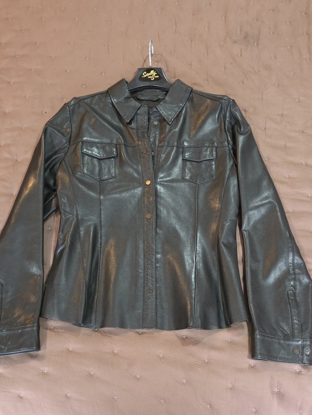 Scully Black Lamb Leather Snap-Front Women's Jacket